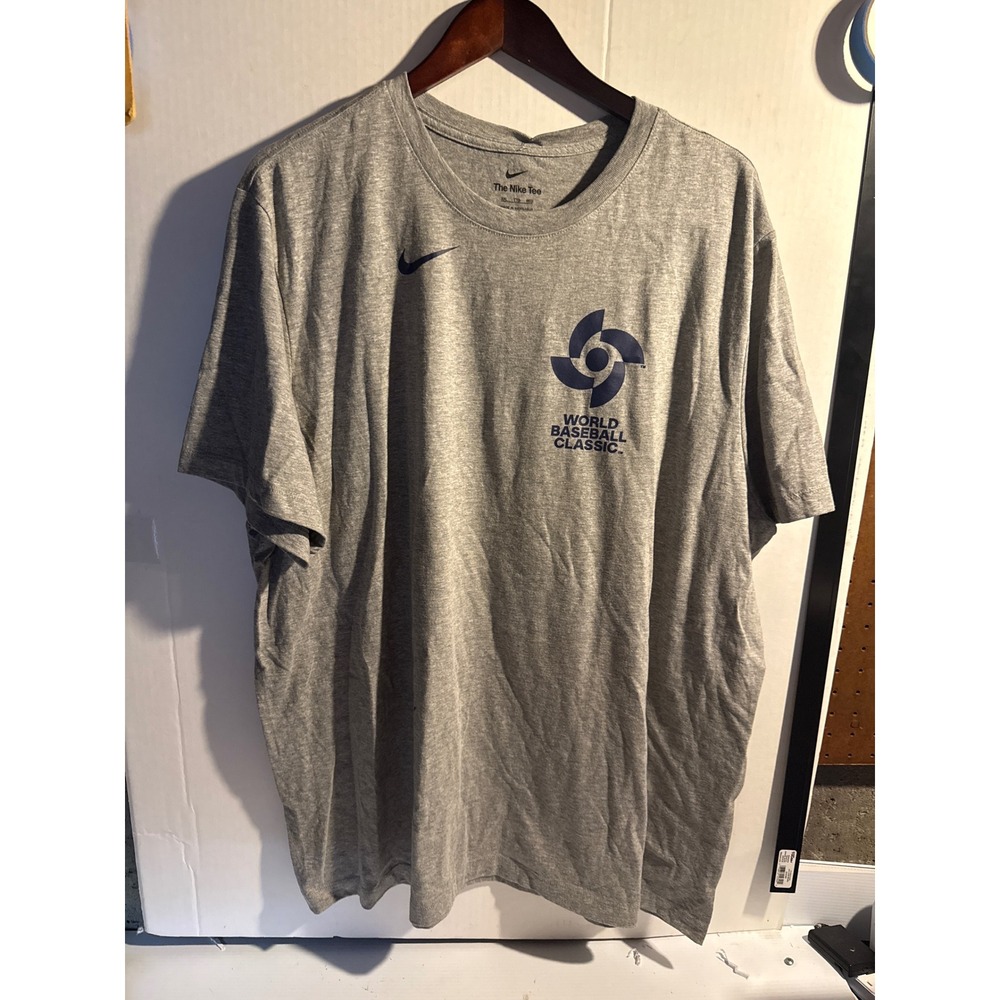 Nike‎ World Baseball Classic T-Shirt Mens XXL Gray WBC Graphic Tee NWT N199-06G